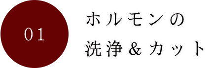 ①ホルモンの洗浄＆カット